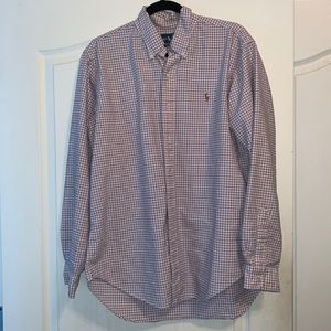 Long-sleeved Pink Polo